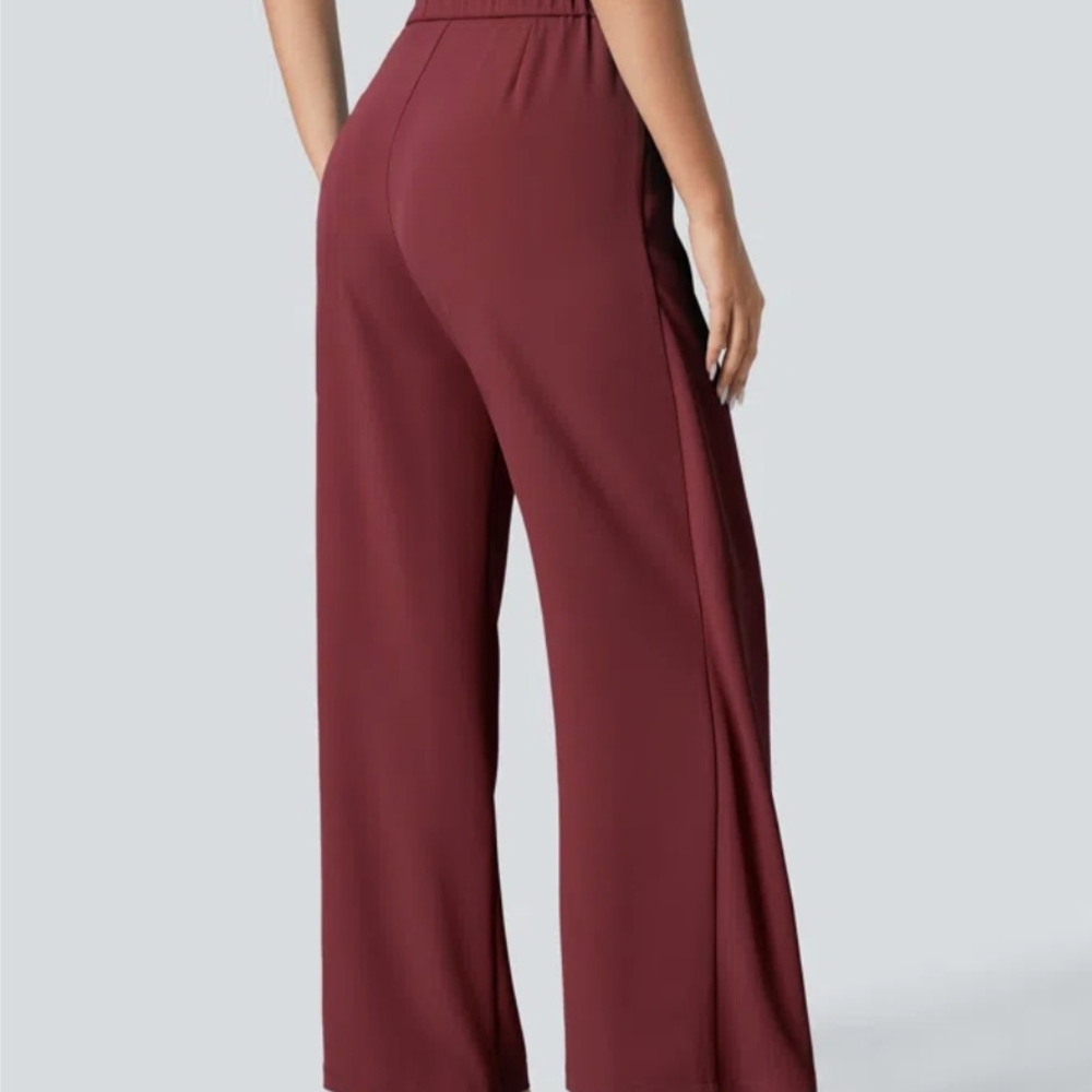 HALARA High Waisted Tie Side Wide Leg Work Pants Will Sell 2 Pairs For $14 - Picture 3 of 5